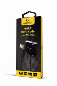 Gembird A-HDMIM-HDMIFVGAF-01 HDMI to VGA Adapter
