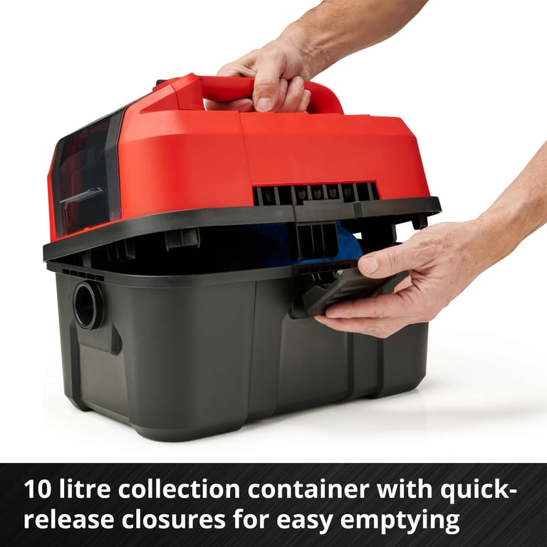 Einhell TE-VC 18/10 Li-Solo 10 l Czarny, Czerwony