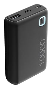 Cellularline PBESSENCE10000K Lithium-Polymer (LiPo) Power Bank, 10,000 mAh, Black