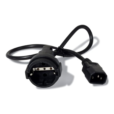 APC AP9880 kabel zasilające Czarny 0,6 m C14 panel CEE7/7