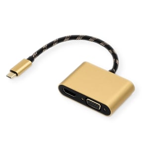 ROLINE 12.03.3165 Externe USB-Grafikkarte Schwarz, Gold