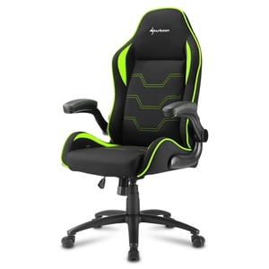 Sharkoon Elbrus 1 Universell gamingstol Klädd sits Svart, Grön