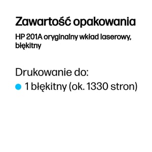 HP 201A oryginalny wkład laserowy, błękitny