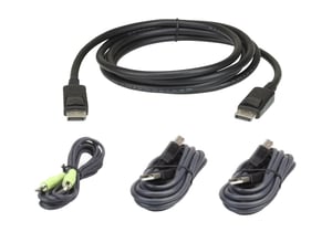ATEN 2L-7D02UDPX4 kabel KVM Czarny 1,8 m