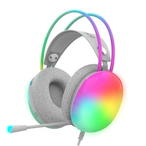 Inca IGK-X8Y słuchawki/zestaw słuchawkowy Przewodowa Opaska na głowę Gaming Szary