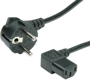 Secomp 19.08.1118 Power Cable, Black, 1.8 m, CEE7/7, C13 Panel