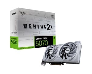MSI GeForce RTX 5070 VENTUS 2X OC White NVIDIA GeForce RTX 5070 12 GB GDDR7