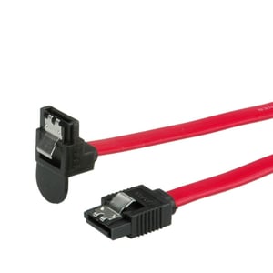 ROLINE 11.03.1564 SATA-Kabel 0,5 m, SATA 7-polig, Schwarz, Rot, Rot