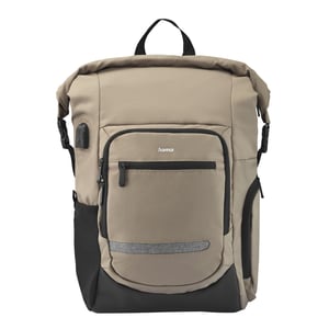 Hama Terra 39,6 cm (15.6") Plecak Beżowy, Czarny