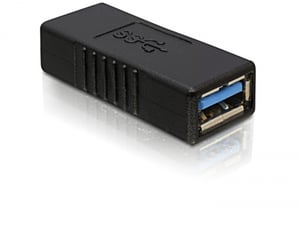DeLOCK USB 3.0-A Adapter USB-A Czarny