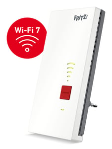 FRITZ! 2700 International Repeater, 6500 Mbit/s Network Amplifier, White