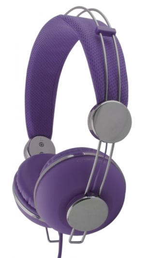 Esperanza EH149V hörlurar/headset, sladdanslutet, huvudband, musik, lila