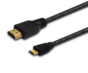 Savio CL-09 HDMI Cable, 1.5 m, HDMI Type A (Standard) to HDMI Type C (Mini), Black