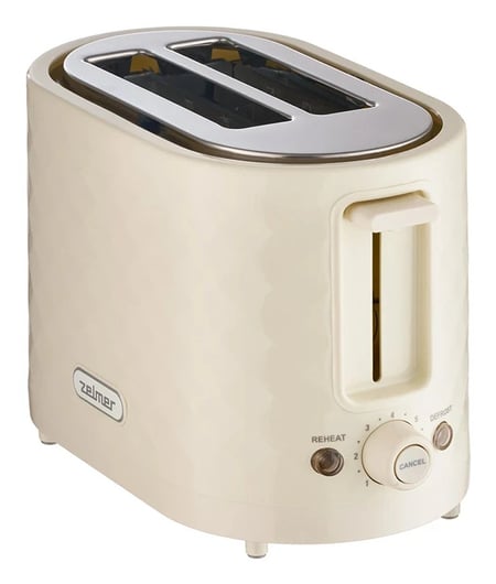 Zelmer ZTS7632F toster 7 2 kaw. 750 W Kremowy