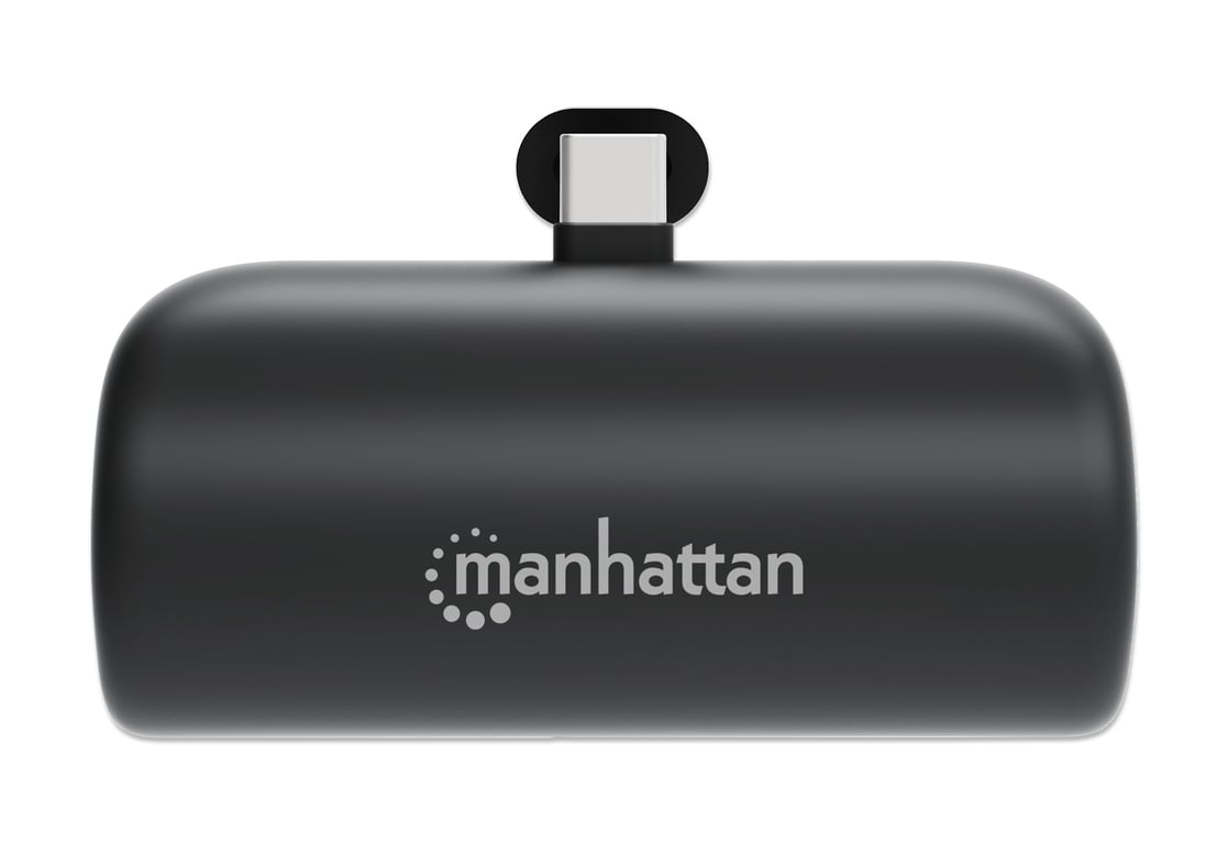 фото Зовнішній акумулятор (павербанк) Manhattan Powerbank 5000 USB-C Black (102612)