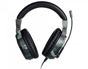 Bigben Interactive PS4OFHEADSETV3GREEN hörlurar/headset med sladd, huvudband, gaming, svart, kamouflage, grönt