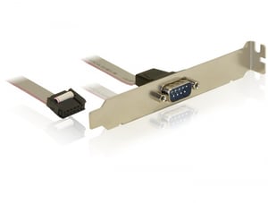 DeLOCK 82768 parallellkabel Grå 0,4 m DB9 M