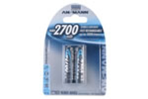 Ansmann Blister 2 x Accu, AA, 2700 mAh AA / HR6 Nickel-Metallhydrid (NiMH)