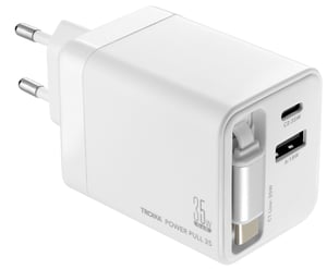 TROIKA CHA35 Smartphone, Tablet White AC Fast Charging Internal