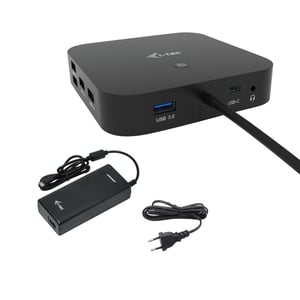 i-tec C31HDMIDPDOCKPD100 Wired USB 3.2 Gen 1 (3.1 Gen 1) Type-C Docking Station, Black