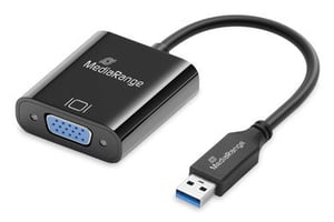 MediaRange MRCS230 adapter kablowy 0,2 m USB Typ A VGA (D-Sub) Svart