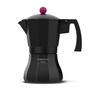 Taurus Black Moments 12 Moka Pot, Black