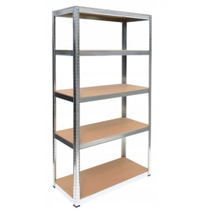 Topeshop G9040 RACK—Freestanding Garden Tool Hanger, Galvanized Steel, MDF