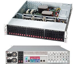 Supermicro CSE-216BE1C-R920LPB Rack-Barebone-Server (2U) Silber