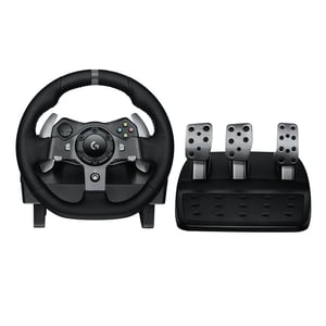 Logitech G 941-000123 Gaming Controller Black USB Steering Wheel + Pedals Analog/Digital PC, Xbox One, Xbox Series S, Xbox Series X