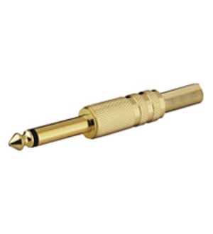 Goobay SM 63 KG 6.35 mm Złoto