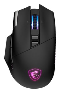 MSI S12-4301370-CLA Gaming Mouse (Right-handed) RF Wireless + Bluetooth + USB Type-A Optical 26,000 DPI