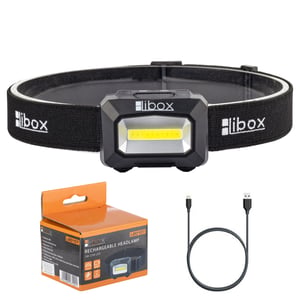 Libox LB0107 latarka Czarny Latarka czołowa LED