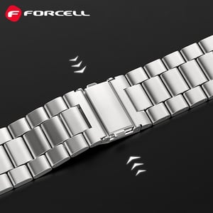Forcell F-Design FA10 Pasek Srebrny Stal nierdzewna