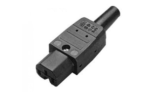 Mercodan 941245 elektryczny wtyk zasilający C15 Czarny