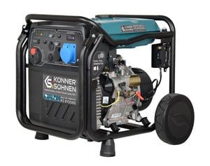 Könner & Söhnen KS 8100iEG agregat prądotwórczy 8000 W 20 l Gazu płynny (LPG), Benzynowy Kolor Aqua, Czarny