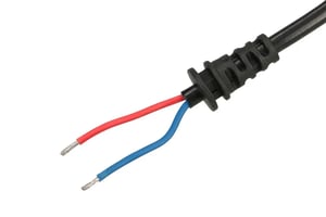 Extralink Kabel zasilający prosty DC JACK 5.5/2.1mm 1m