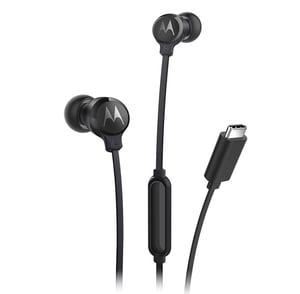 Motorola EARBUDS3CS Kopfhörer/Headset, kabelgebunden, In-Ear, Telefonie/Musik, USB Typ C, schwarz