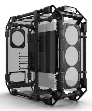 Alphacool Apex Skeleton Full Tower Czarny, Carbon