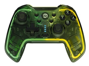 Canyon GPW-02, Bluetooth Controller with built-in 800mAh battery, BT 5.0, 2M Type-C charging cable, Bluetooth Gamepad for Nintendo Switch / Android / Windows (RGB Lighting), 152*110*55mm, 232g, black