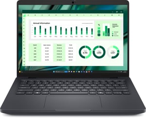 DELL Pro Max 14 MC14250 Intel Core Ultra 7 265H Mobilna stacja robocza 35,6 cm (14") Full HD+ 16 GB LPDDR5x-SDRAM 512 GB SSD NVIDIA RTX PRO 500 Blackwell Wi-Fi 7 (802.11be) Windows 11 Pro Niemiecki Czarny