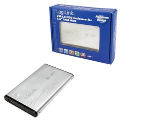 LogiLink UA0041A 2.5" Silver Hard Drive Enclosure