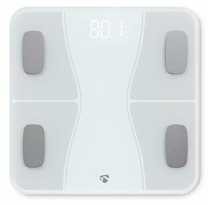 Nedis SmartLife Rectangle White Digital Personal Scale