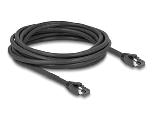 DeLOCK Kabel sieciowy RJ45 Cat.8.1 S/FTP 5 m do 40 Gbps czarny