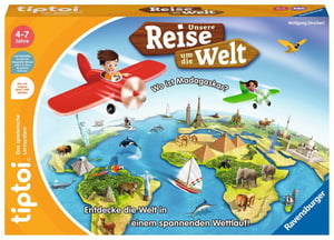 tiptoi 00117 Unsere Reise um die Welt 20 min Brädspel Resa / äventyr