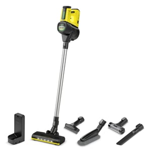 Kärcher 1.198-700.0 Stick Vacuum/Electric Brush 2-in-1 Upright Vacuum Battery-Powered Dry HEPA Bagless 0.8 L 350 W Black, Yellow 2.5 Ah