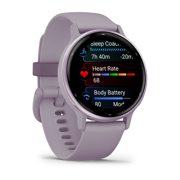 фото Смарт-годинник Garmin Vivoactive 5 Metallic Orchid Aluminum Bezel with Orchid Case and Silicone (010-02862-13/53)