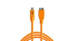 Tether Tools CUC3315-ORG kabel USB USB 3.2 Gen 1 (3.1 Gen 1) 4,6 m USB A Micro-USB B 5 Gbit/s Pomarańczowy