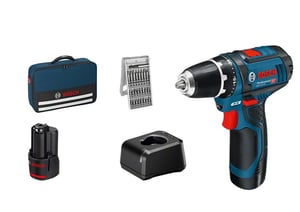 Bosch GSR 12V-15 Professional 1300 U/min Schwarz, Blau
