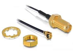 DeLOCK 88417 wtyczka I-PEX M / SMA F Czarny