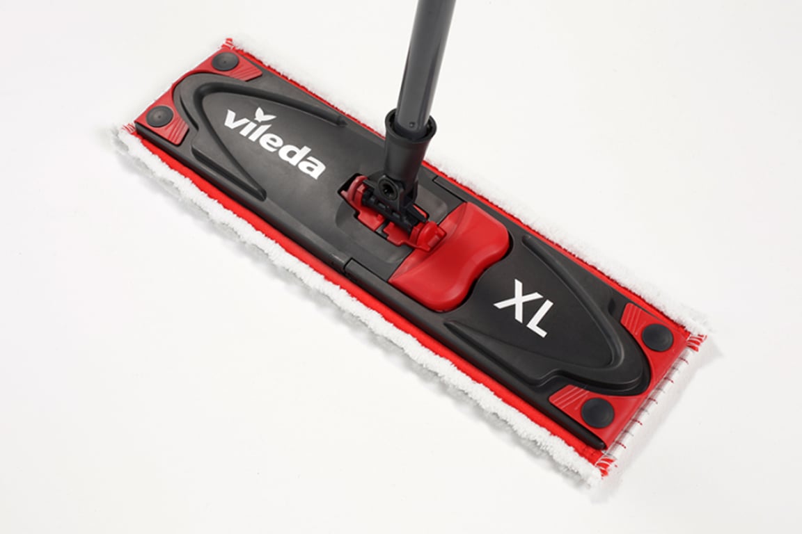 Vileda Ultramat Turbo XL mop Suchy i Mokry Mikrofibra Czarny, Czerwony